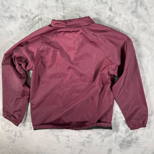 Vans "Off The Wall" Boy's Burgundy Lined Nylon Torrey Coaches' Jacket (Youth M)