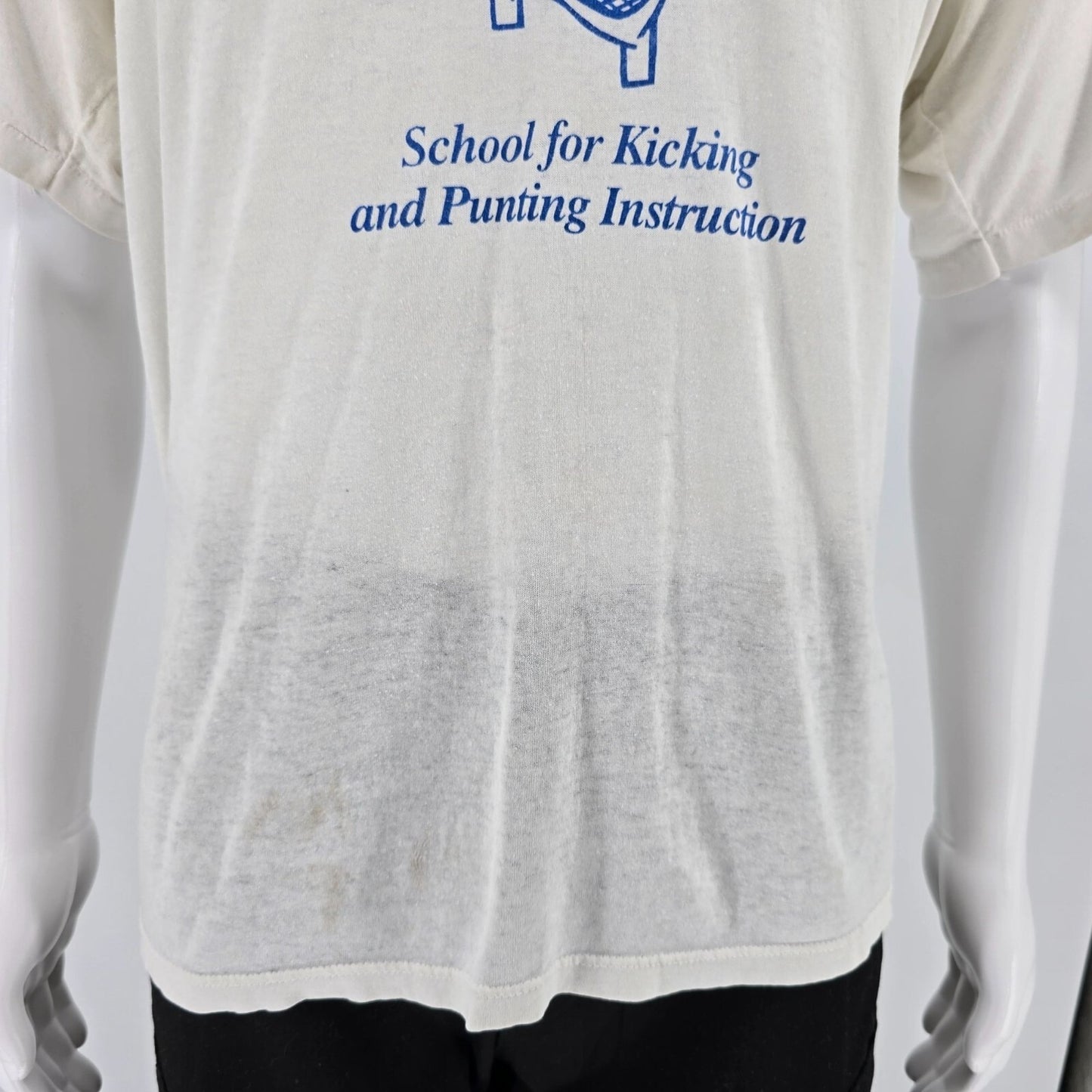 Vintage 1980s Stedman Georgia Tech School for Kicking and Punting T-Shirt (XL)