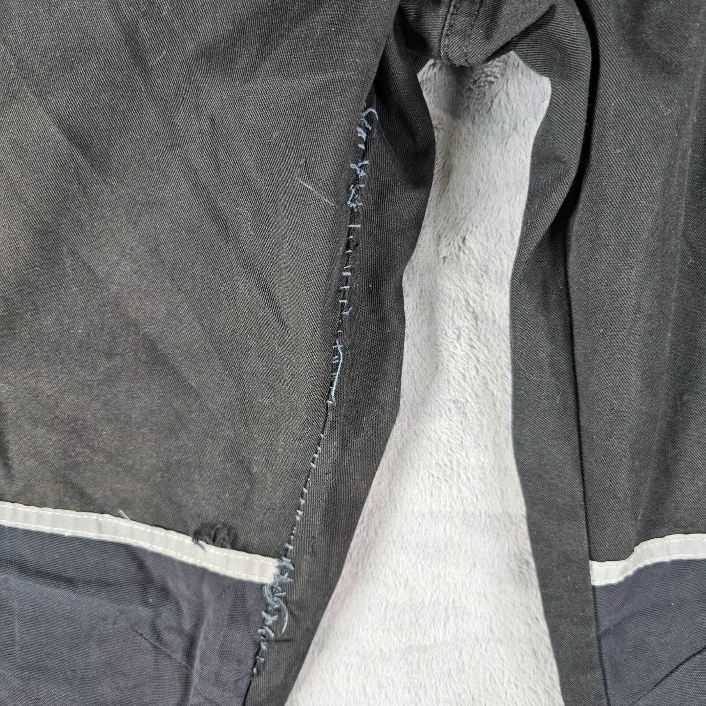 Toptex Pro Distressed Mens Reflective Black German Cargo Utility Pants (35x30)