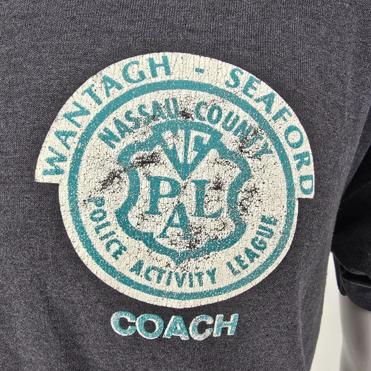 Vintage Wantagh-Seaford Nassau County Police Activity League Coach T-Shirt (M)