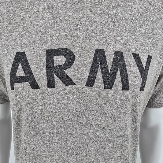 Distressed Vintage 1992 U.S. Army Physical Fitness Uniform Gray T-Shirt (L)