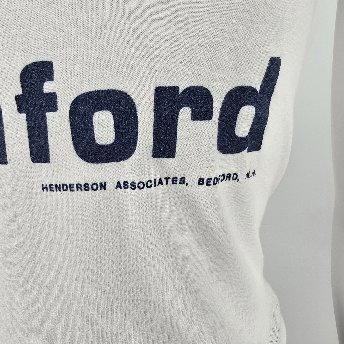 Vintage 1970s F.O.R. Bedford Henderson Associates New Hampshire Ringer Tee (XS)