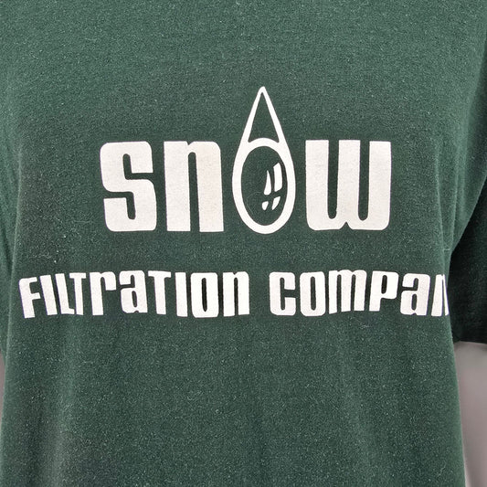 Vintage 1990s Snow Filtration Company Cincinnati Ohio Green T-Shirt (XXXL)