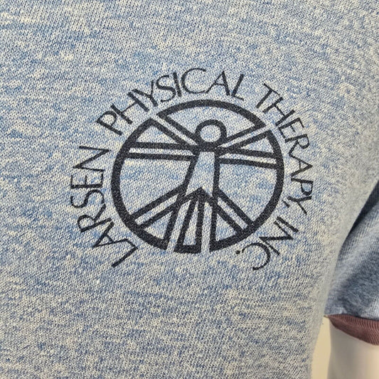 Vintage 1980s Rusell Athletic Larsen Physical Therapy Ringer T-Shirt (XL)