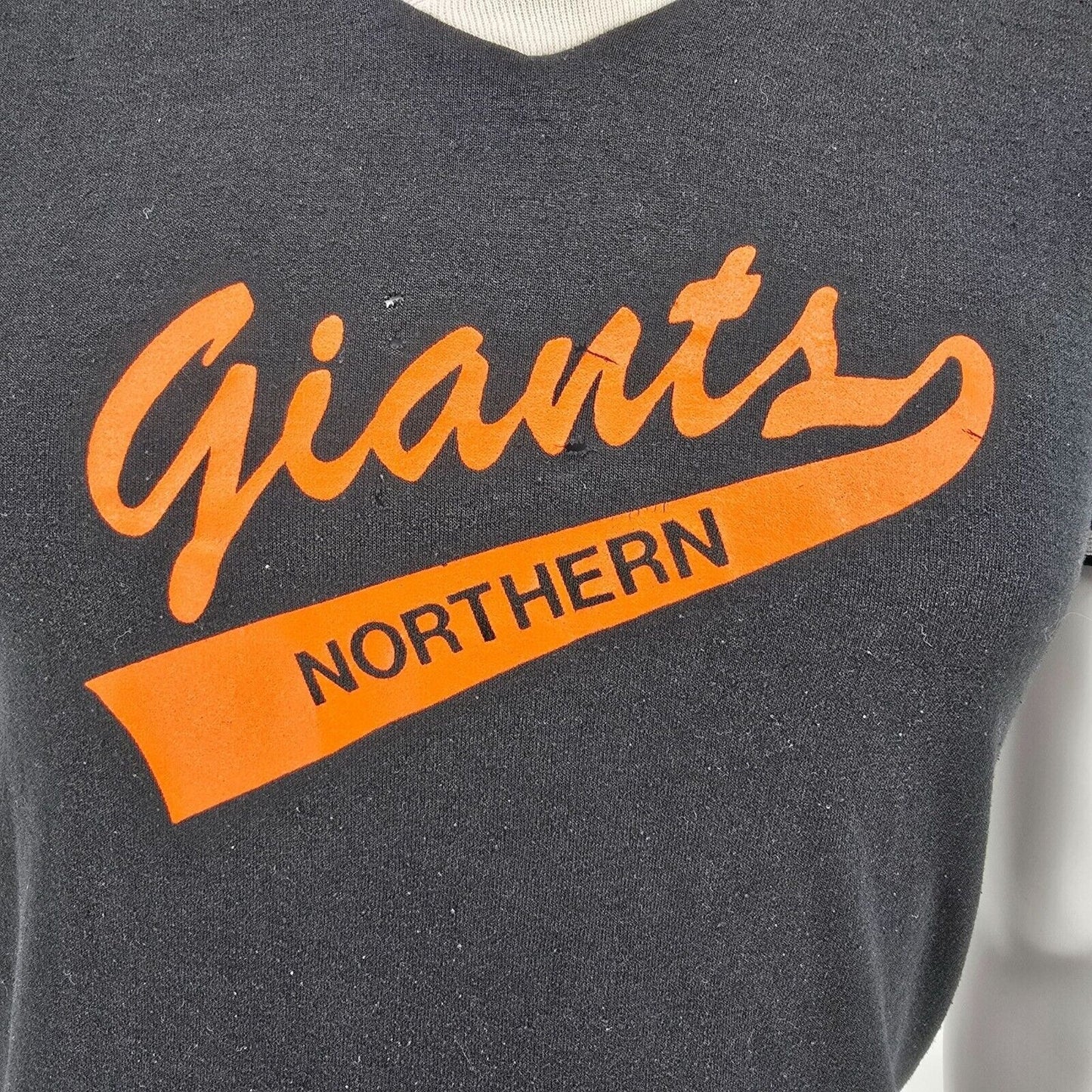 Vintage 1980s Distressed Northern Giants Tonka Tire Co. #15 Baseball Jersey (XS)