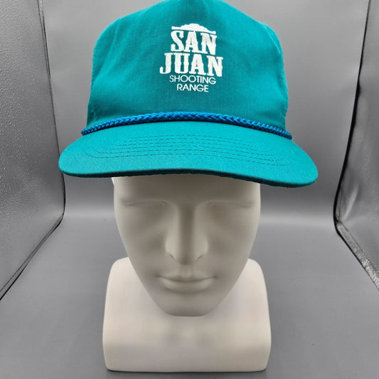 San Juan Shooting Range Montrose Colorado Adjustable Five-Panel Teal Otto Cap