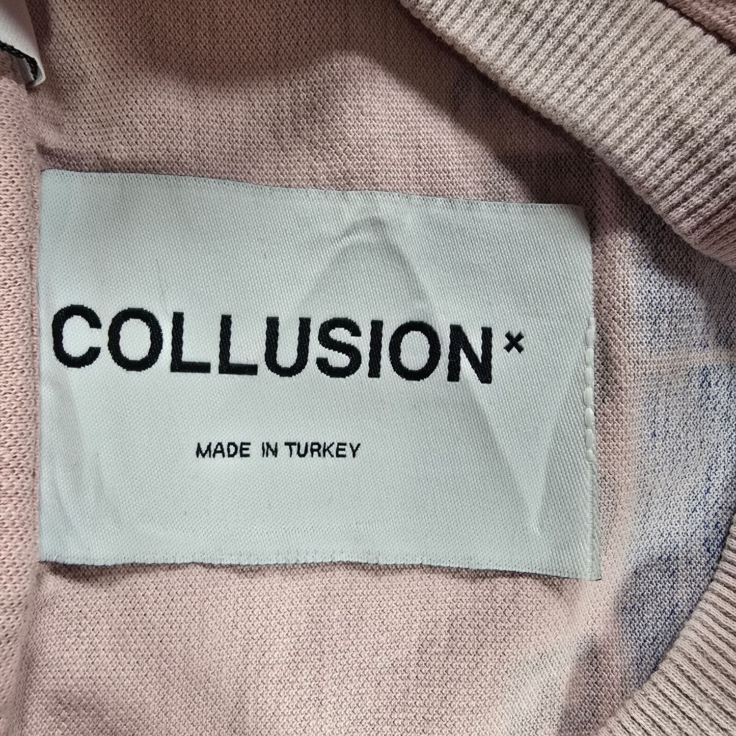 ASOS COLLUSION European Tour 2031 Pink Long Sleeve Knit T-Shirt (S) *Flawed