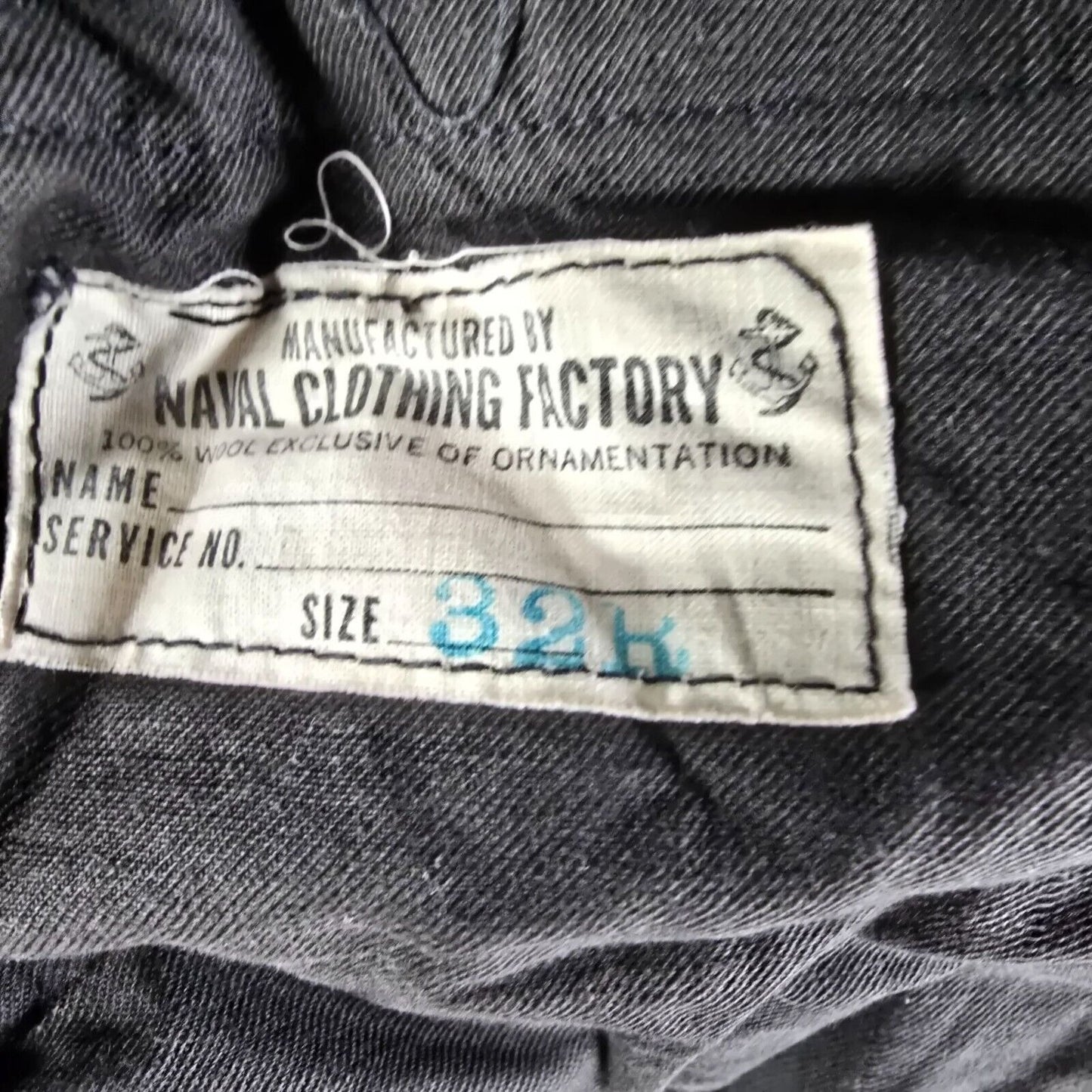 Vintage 1940s World War II U.S. Navy Clothing Factory Wool Trousers (30x26)