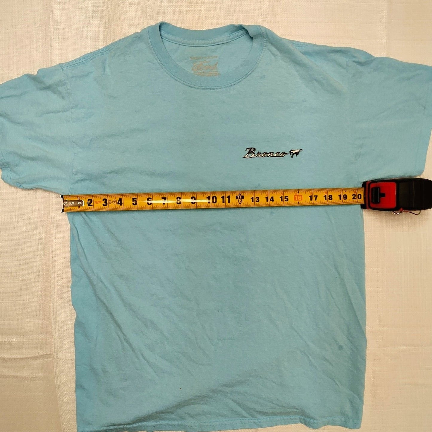 Wright & Ditson Ford Bronco Blue Graphic T-Shirt (Large) *FLAWS*