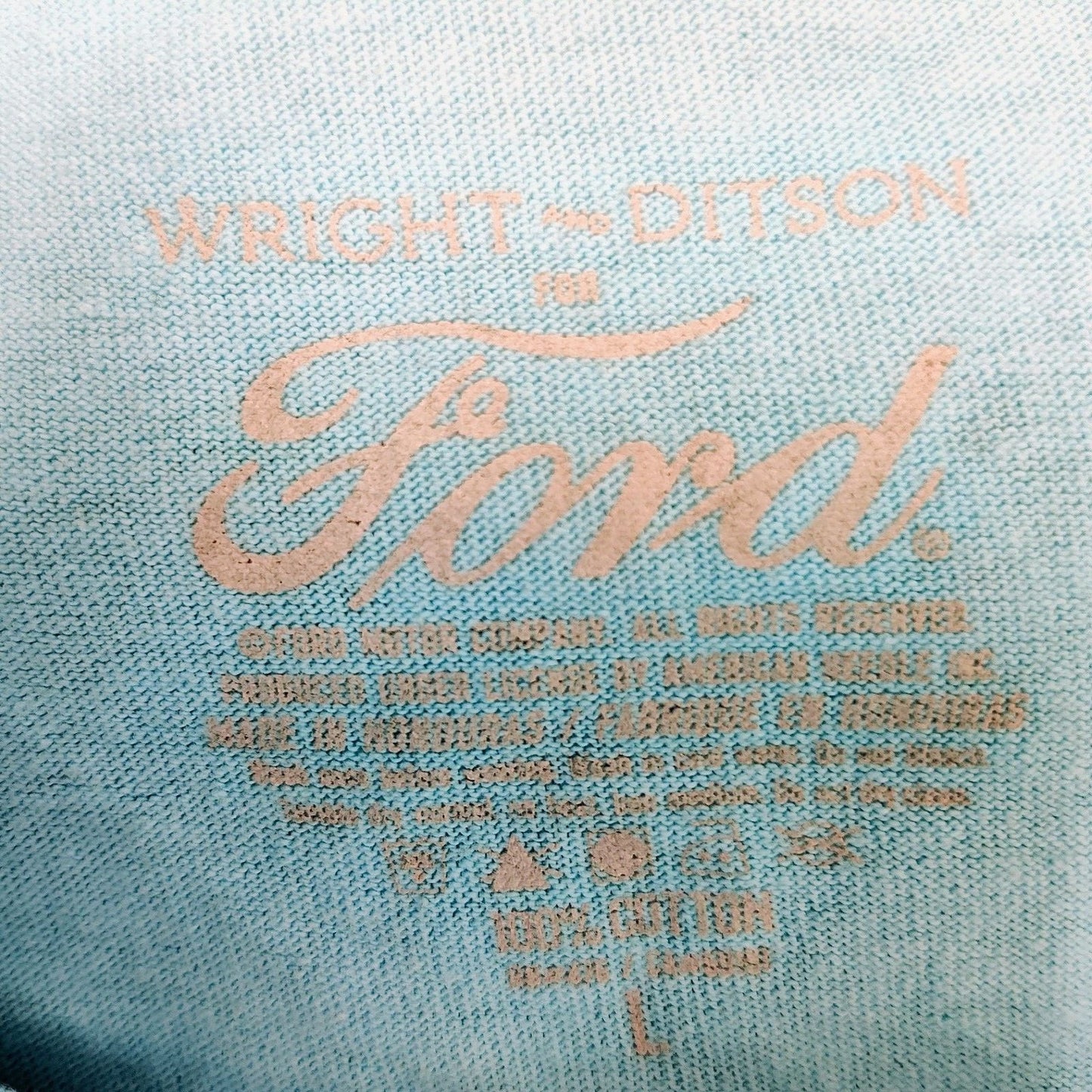 Wright & Ditson Ford Bronco Blue Graphic T-Shirt (Large) *FLAWS*