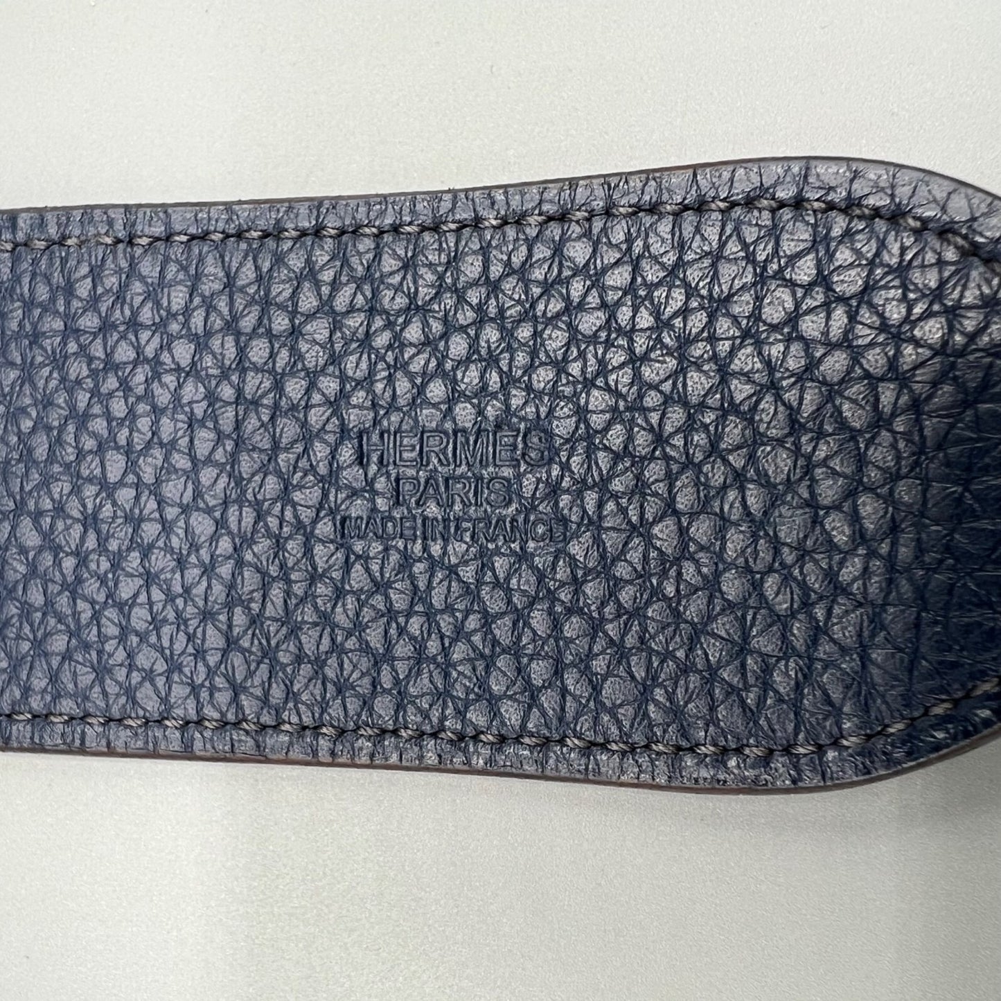 Hermès Blue 42 mm Clemence Leather Etrivière Belt ( Women's XS 26-29.875 inches)