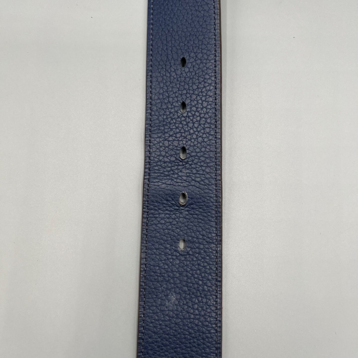 Hermès Blue 42 mm Clemence Leather Etrivière Belt ( Women's XS 26-29.875 inches)