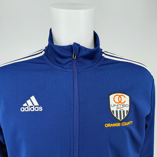 Adidas Navy Blue Tiro 2019 Orange County United FC Soccer Training Jacket (M)