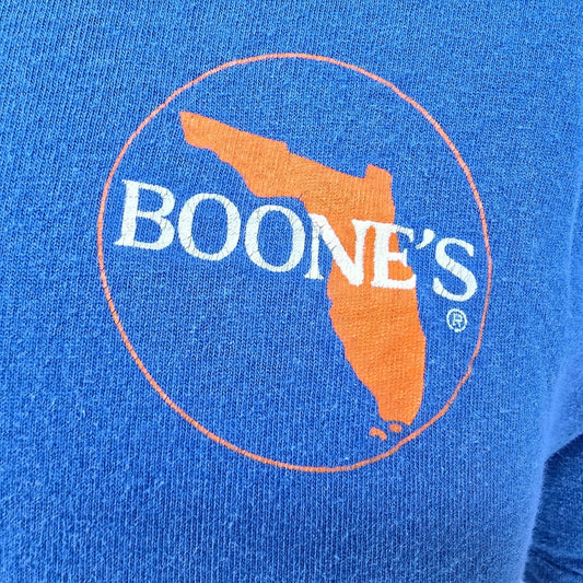 Vintage 1990s Fruit of the Loom Boone's Florida Single Stitch T-Shirt (L)