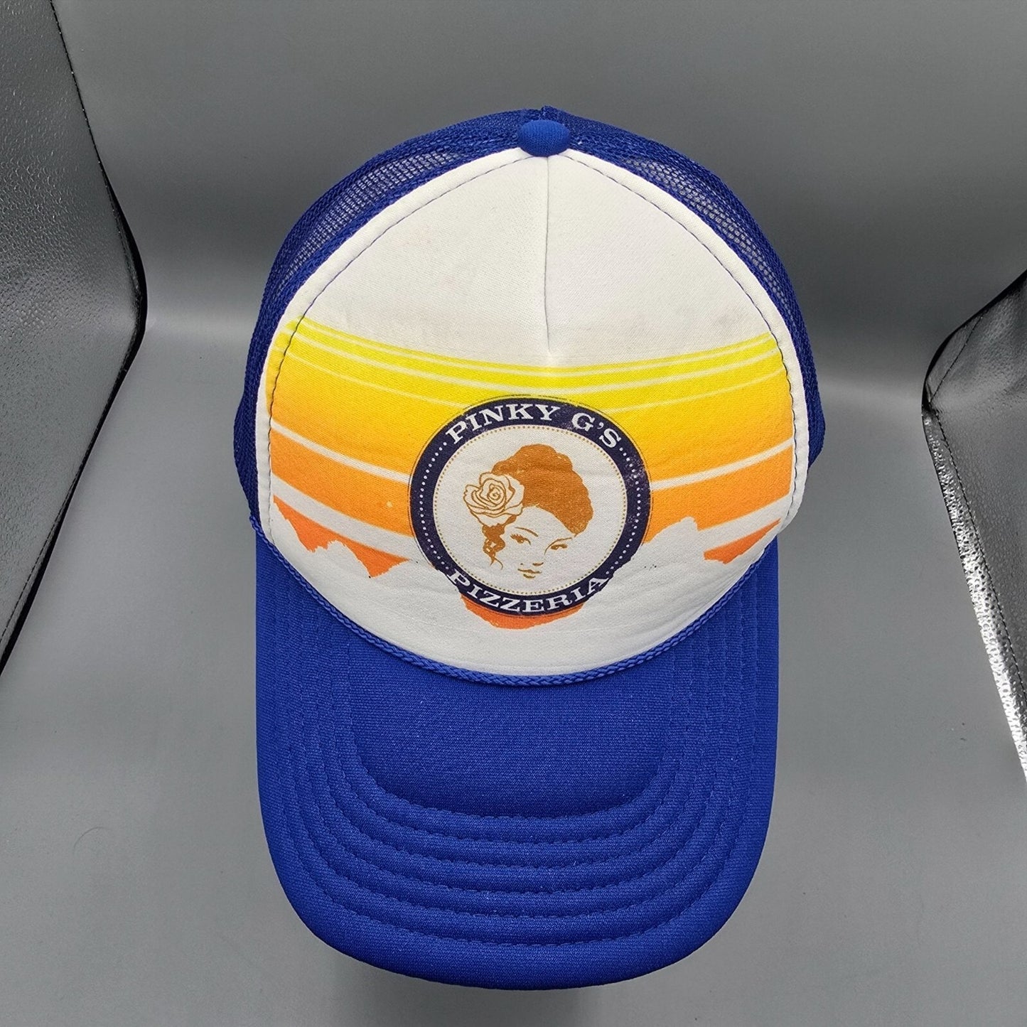 Pinky G's Pizzeria Jackson Hole, Wyoming Mesh Back Otto Collection Trucker Hat