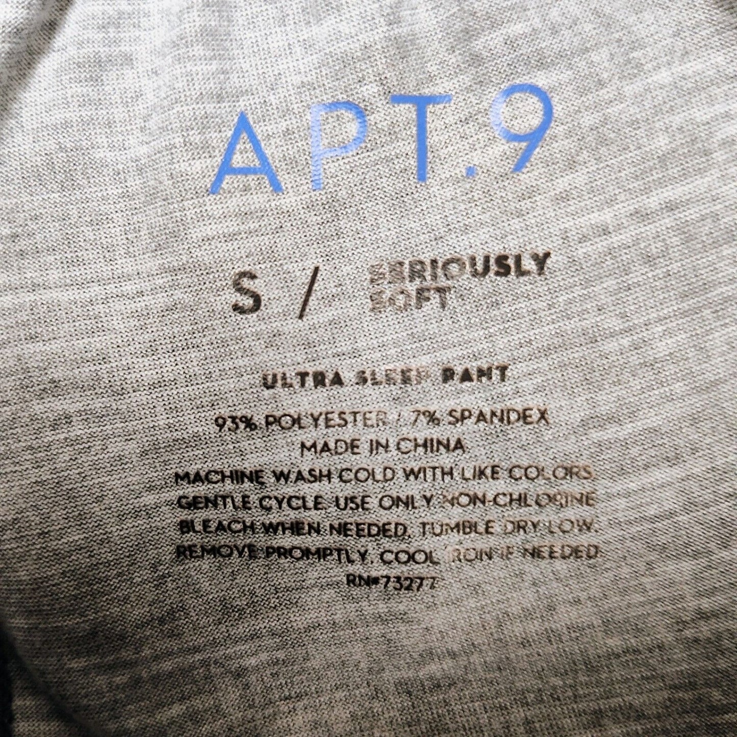 Apt. 9 Charcoal Space Dye Ultra Sleep Pant (Size Small)