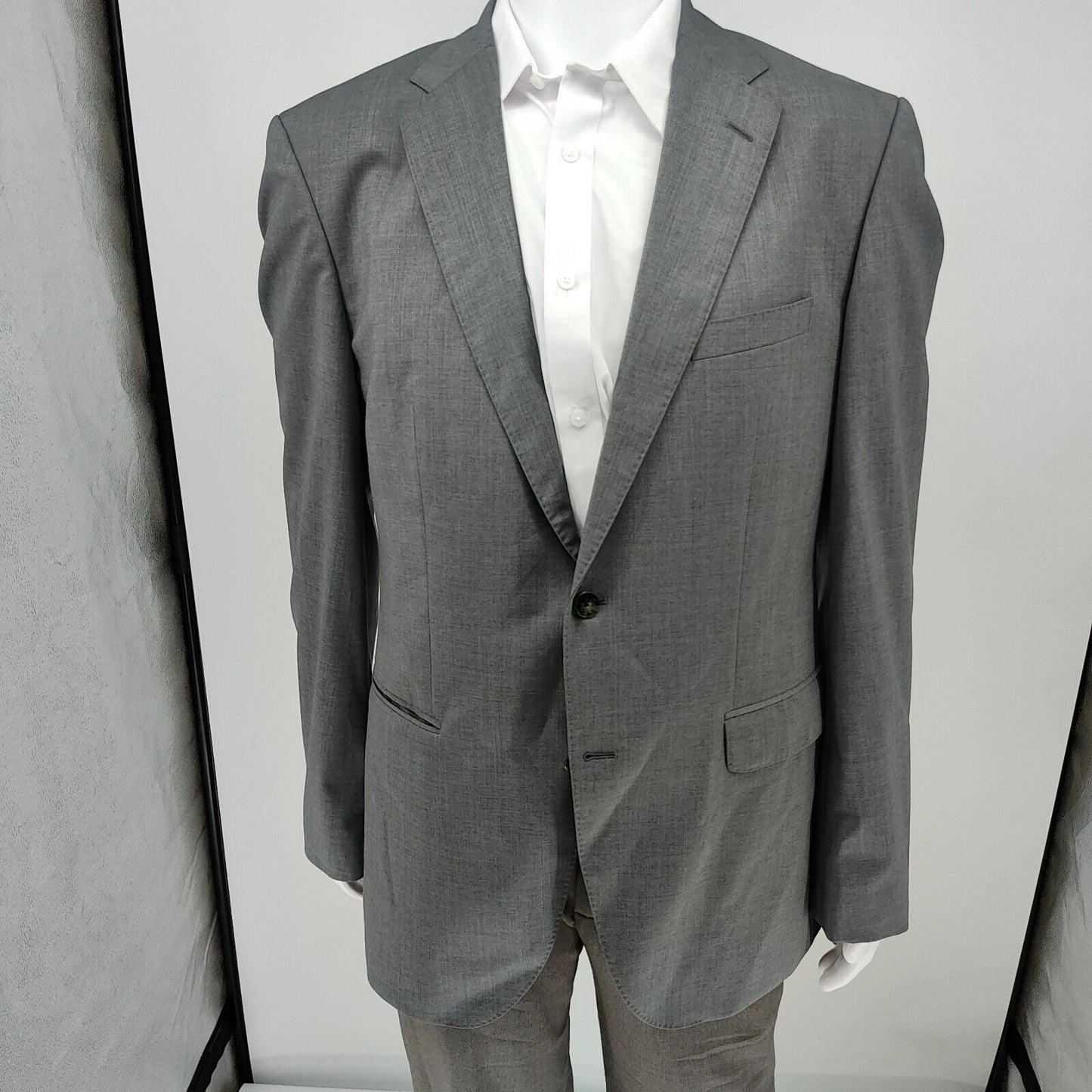 Boss Hugo Boss Gray Johnsont5/Lenon1 Johnston Lenon Suit Jacket (42L)