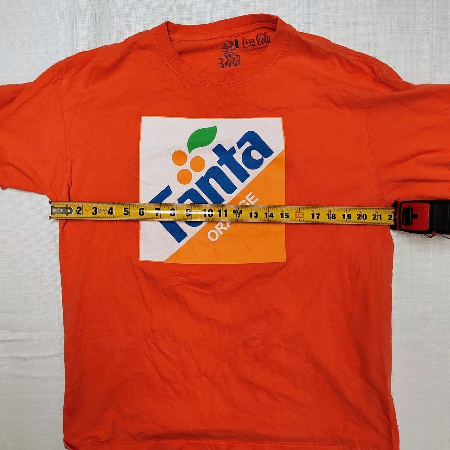 2018 Fruit of the Loom x Coca-Cola Fanta Orange Graphic T-Shirt (L)