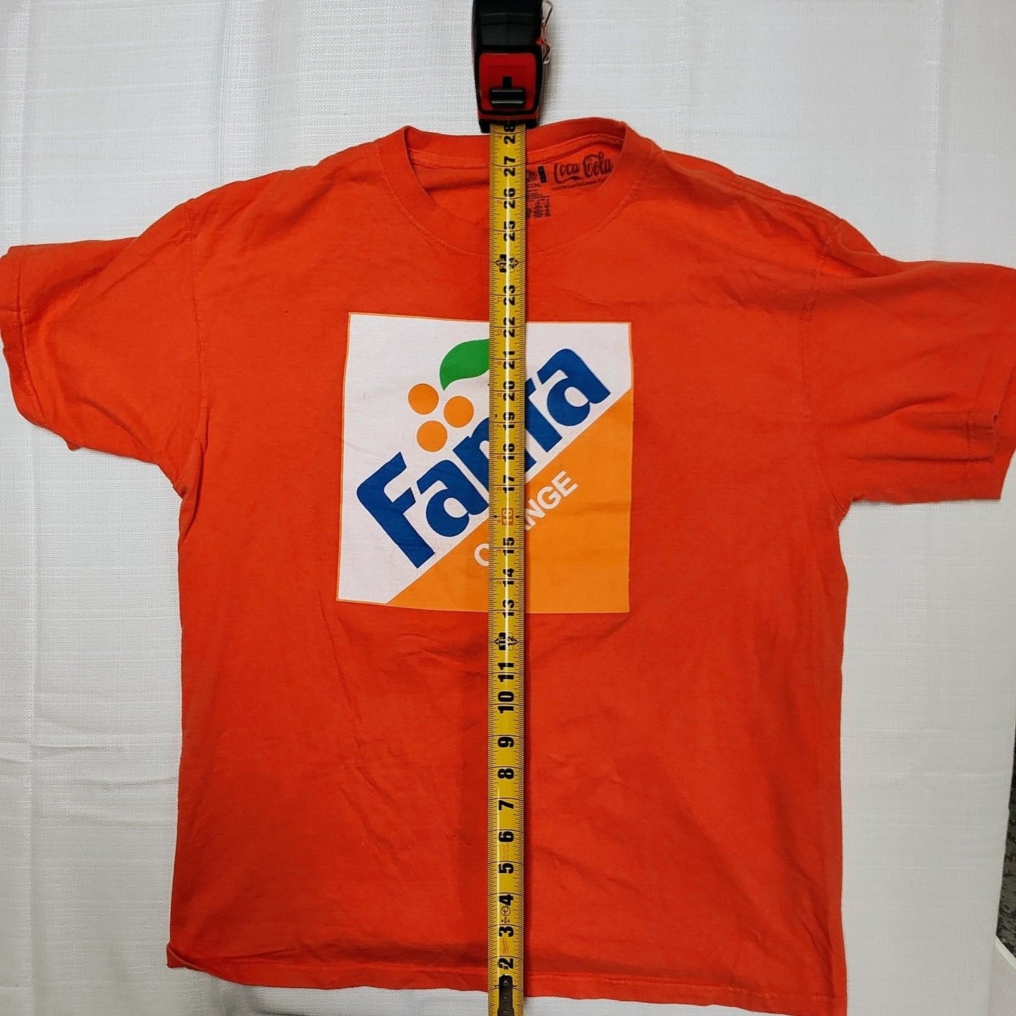 2018 Fruit of the Loom x Coca-Cola Fanta Orange Graphic T-Shirt (L)