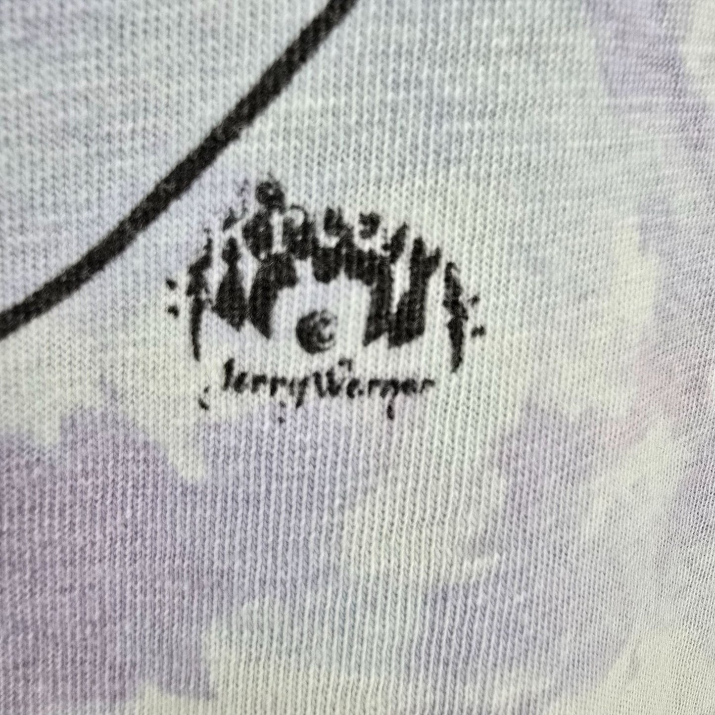 Vintage 1990s HEAVY Pastel Tie-Dye Jerry Werner Skiing Graphic T-Shirt (M)