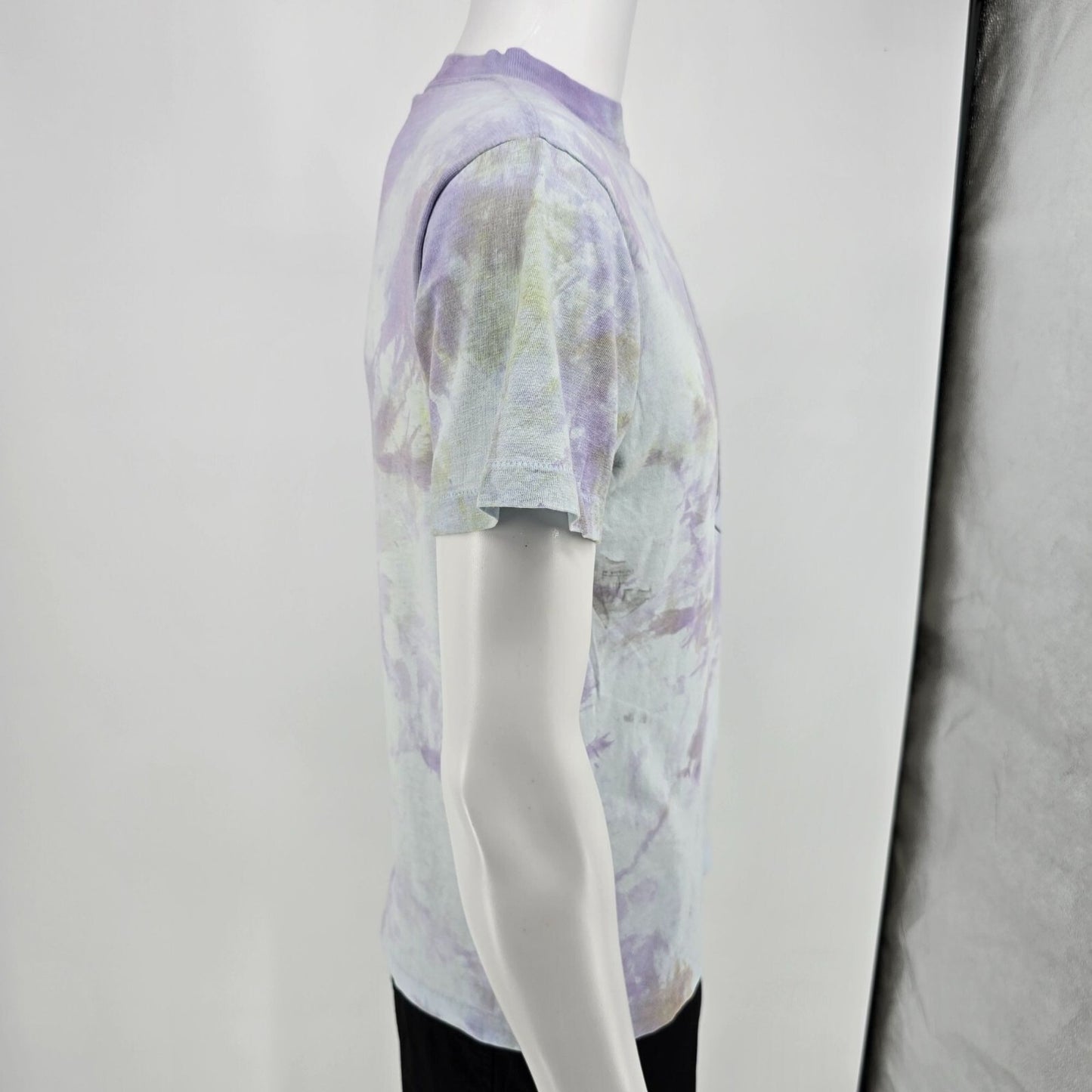 Vintage 1990s HEAVY Pastel Tie-Dye Jerry Werner Skiing Graphic T-Shirt (M)