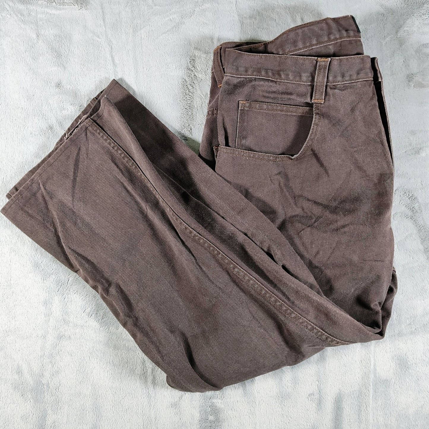 Southpole Authentic Collection Y2K Mens Boot Cut High Rise Brown Jeans Size 38