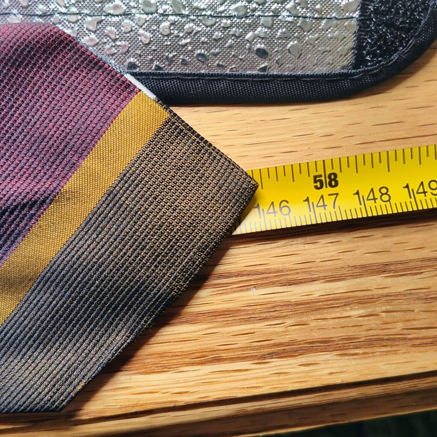 Vintage 1960s Sears, Roebuck and Co. Made in USA" All Silk" Striped Necktie