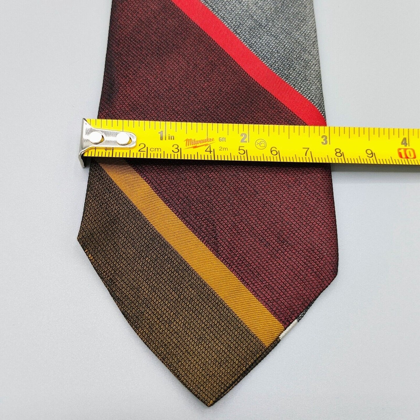 Vintage 1960s Sears, Roebuck and Co. Made in USA" All Silk" Striped Necktie
