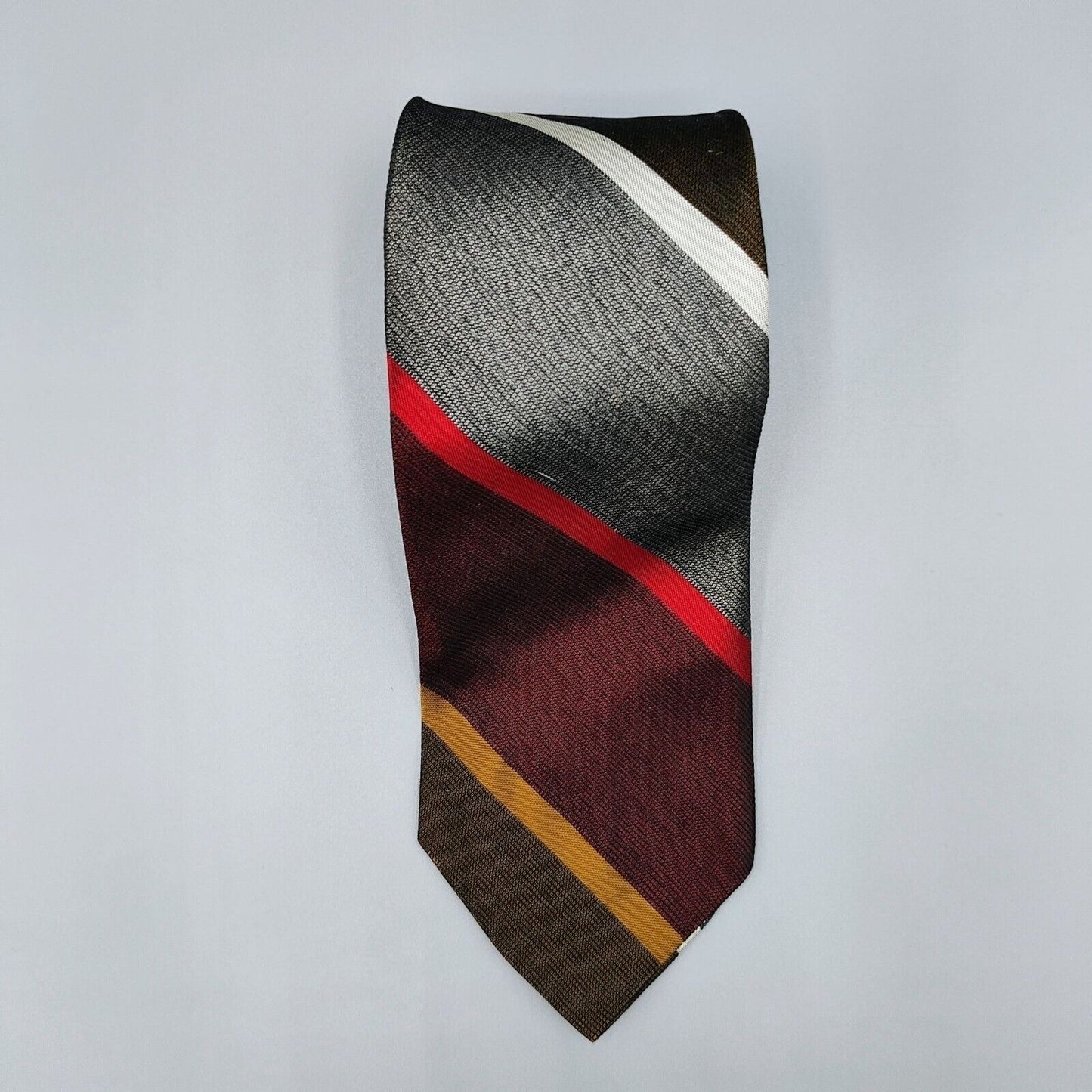 Vintage 1960s Sears, Roebuck and Co. Made in USA" All Silk" Striped Necktie