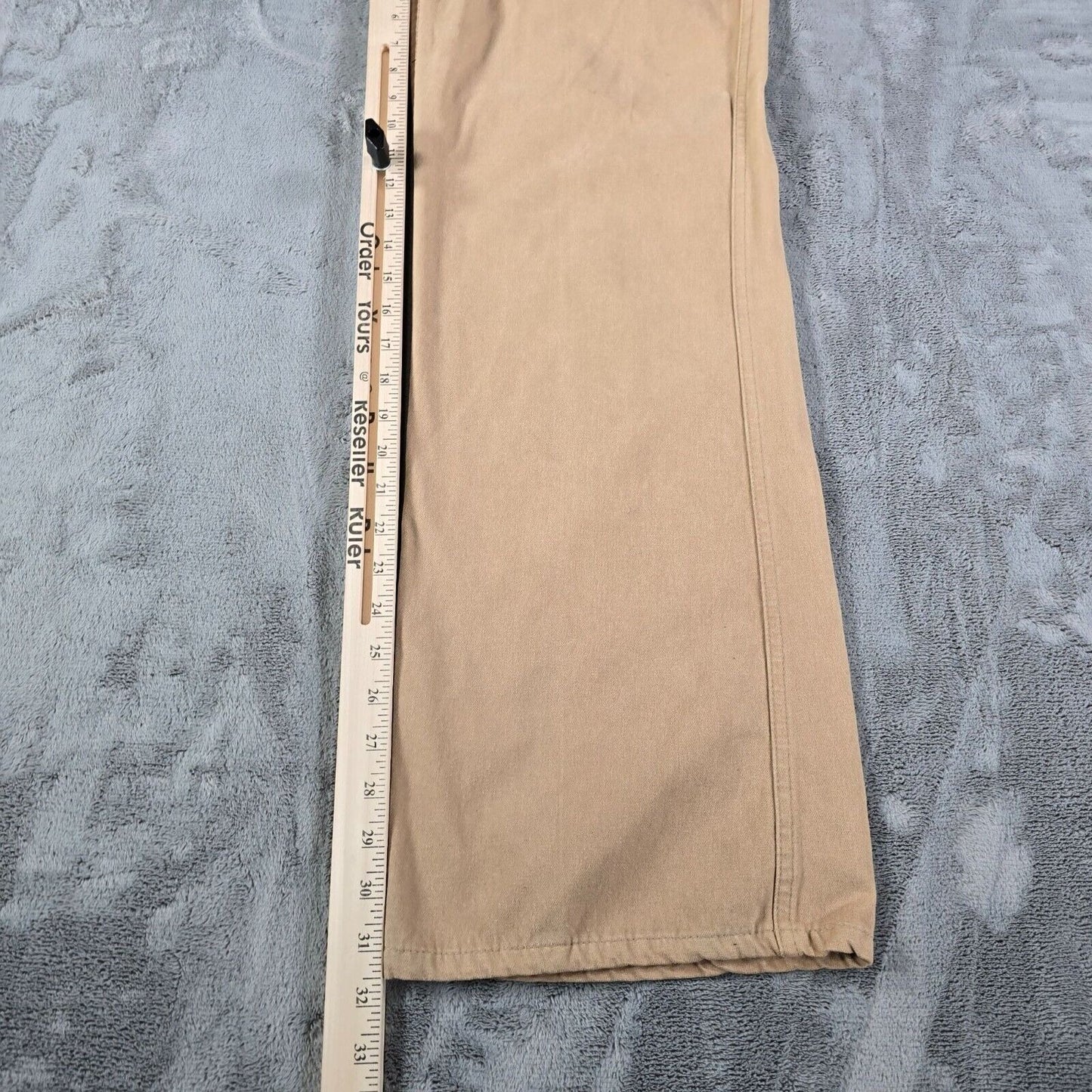 Vintage Late 70s Early 80s Levi's For Men White Tab Tan Flared Leg Pants (38x31)