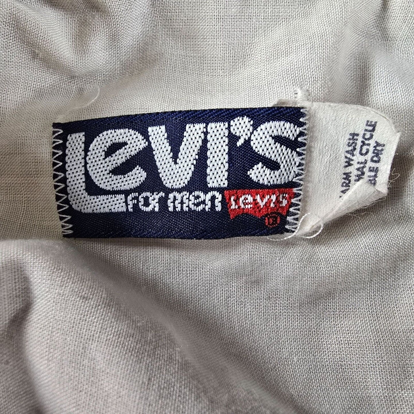 Vintage Late 70s Early 80s Levi's For Men White Tab Tan Flared Leg Pants (38x31)