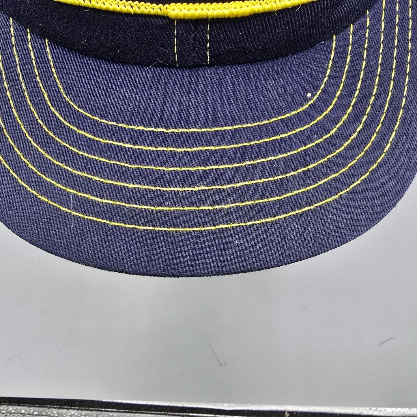 Vintage 1980s Stylemaster Made in USA Bandag Tires Patch Logo Mesh Snapback Hat
