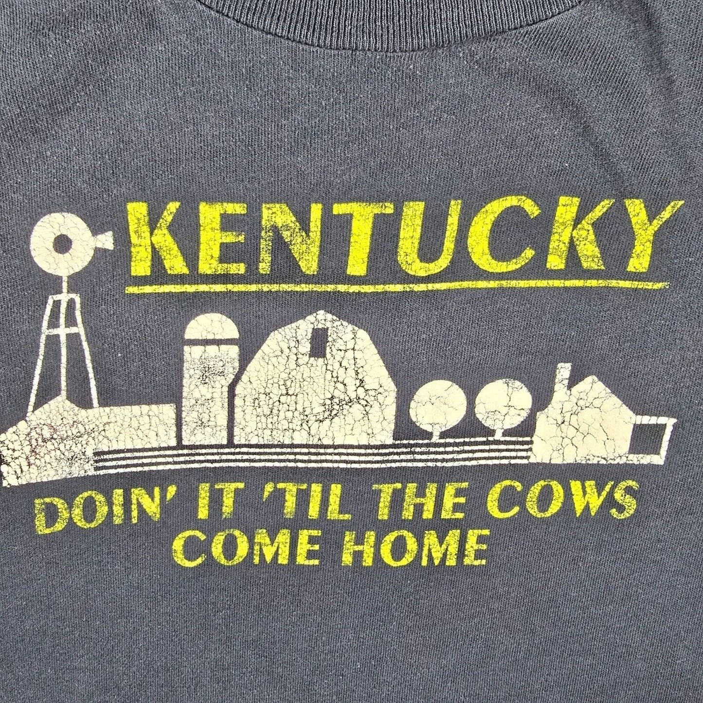 Vintage Abercrombie & Fitch Kentucky Doin' It Till the Cows Come Home T-Shirt -M