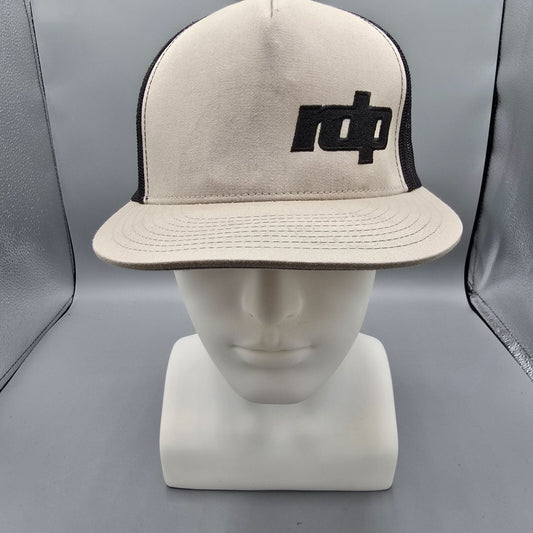 rdp Logo Beige & Black Snapback Yupoong Five-Panel Hat *Distressed/Stained