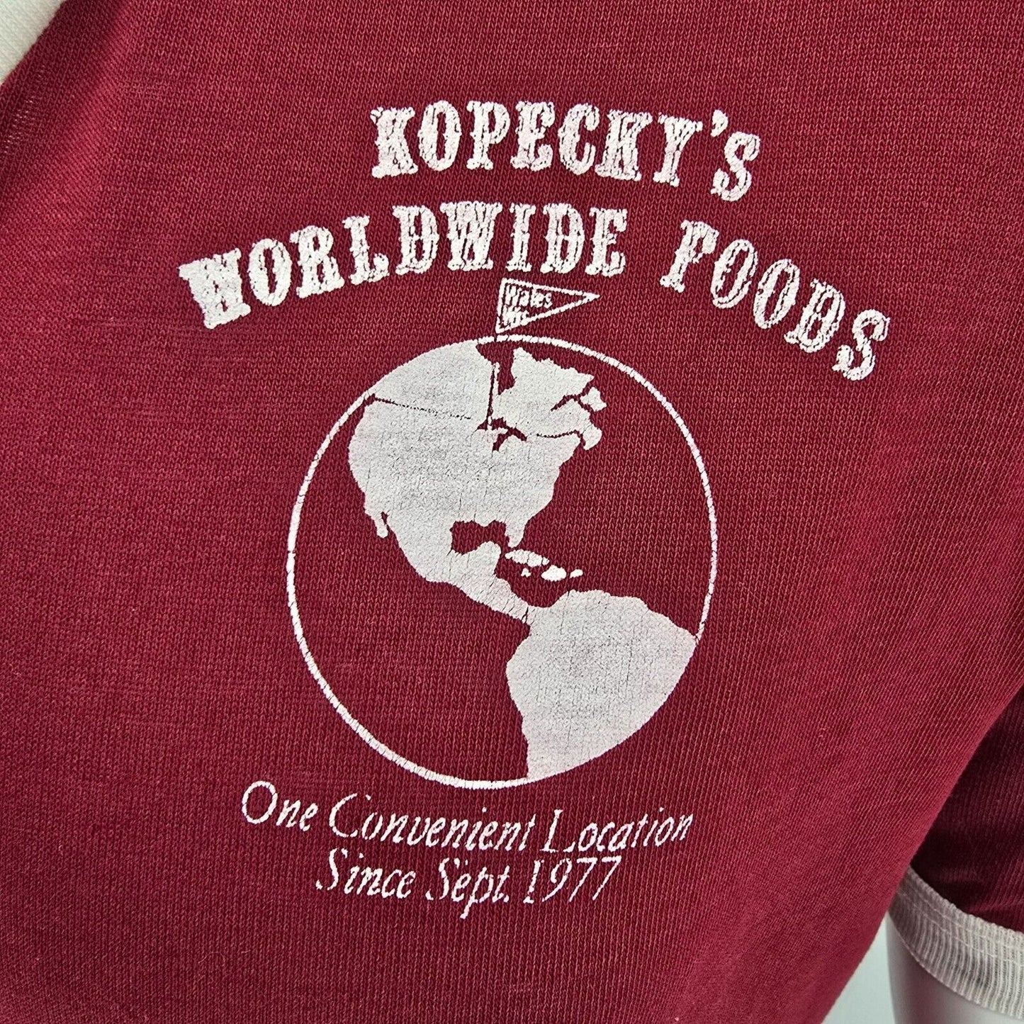 Vintage 1980s Umbro Kopecky's Worldwide Foods Wisconsin Soccer Jersey (Large)