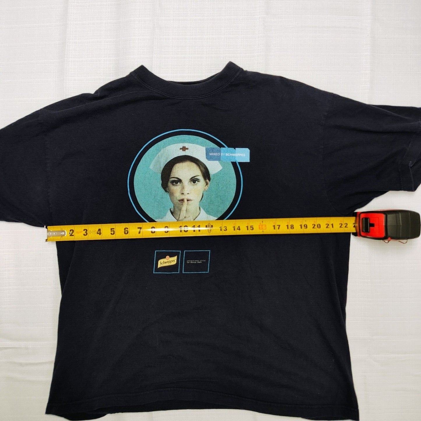 2001 Mixed by Schweppes "Patrocinador oficial del Sonar" 2001 t-shirt (XL)