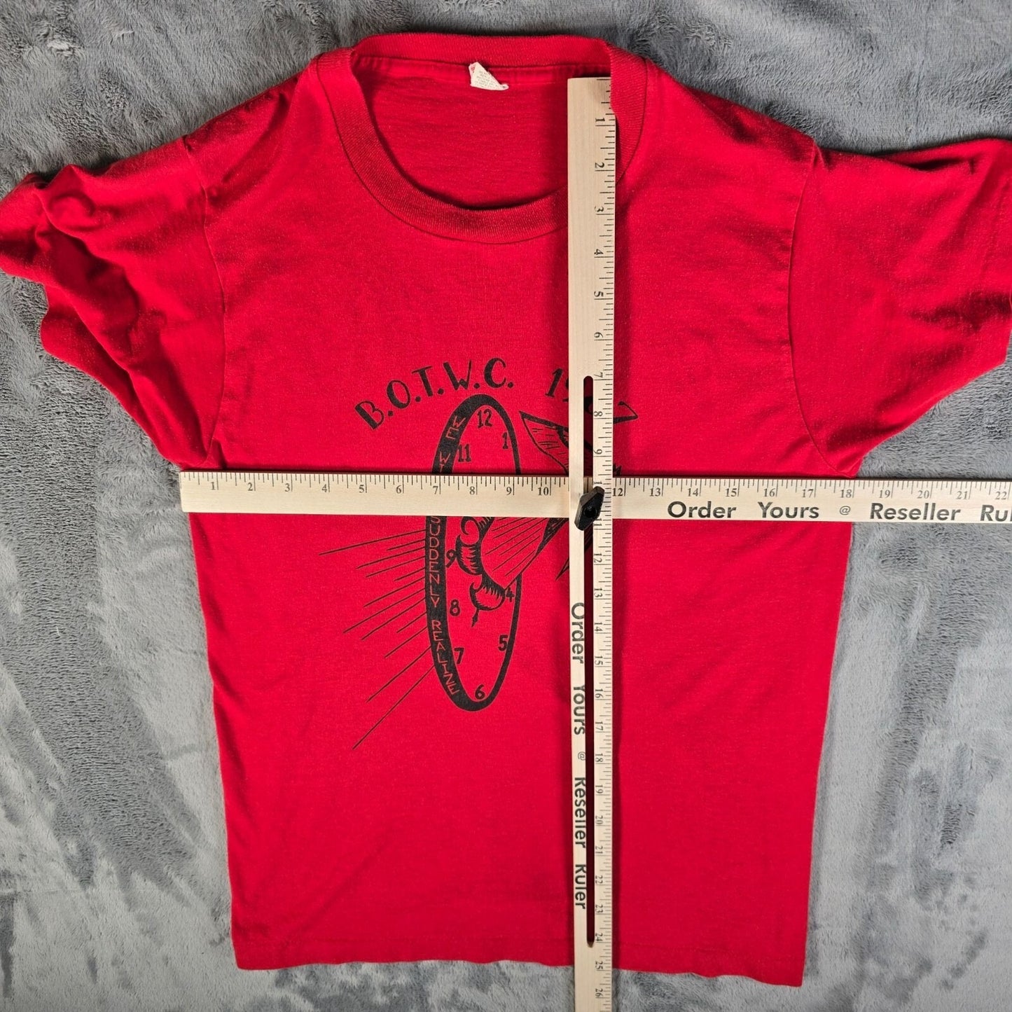 Vintage 1987 B.O.T.W.C. "We Will Suddenly Realize" Surreal Graphic T-Shirt (S)