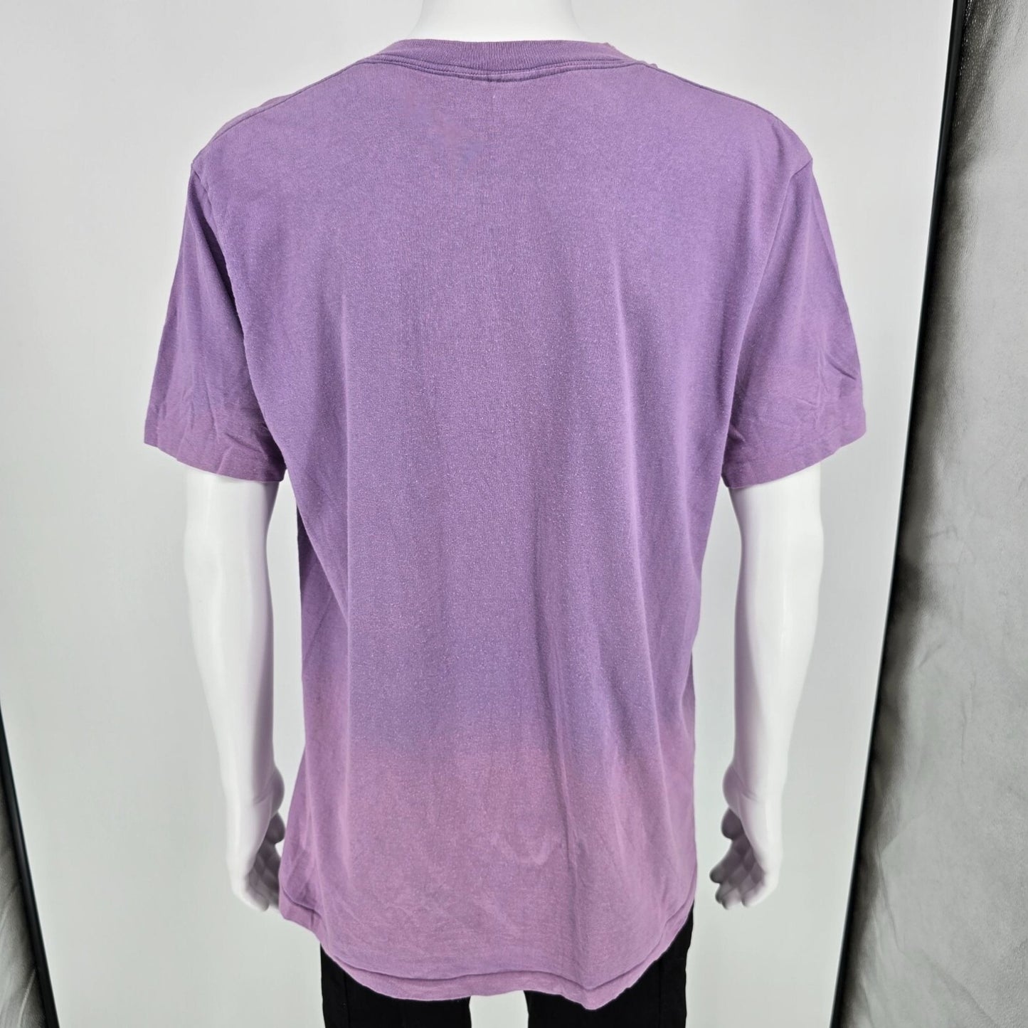 Vintage 1990s Faded Lavender "I Love California" Kitten Graphic T-Shirt (L/XL)