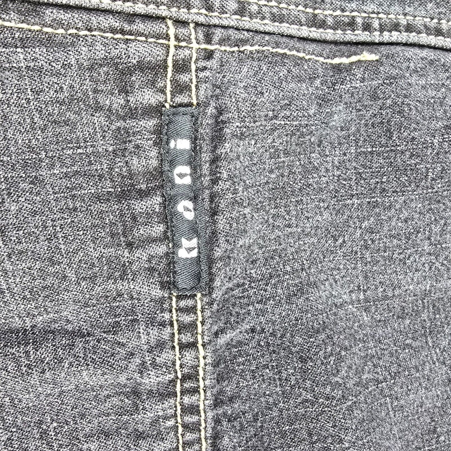 Vintage Y2K Streetwear Karl Kani Mens Baggy Black Denim Jean Shorts (38)