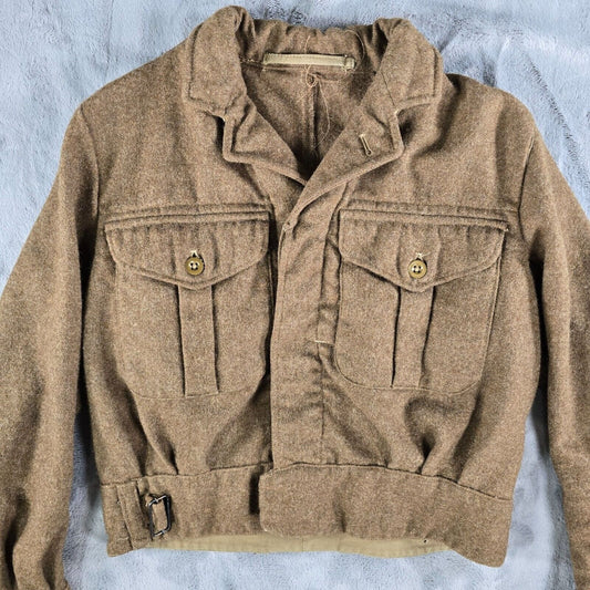 Vintage Montague Burton Battledress 1949 Pattern British Military Jacket (XS)