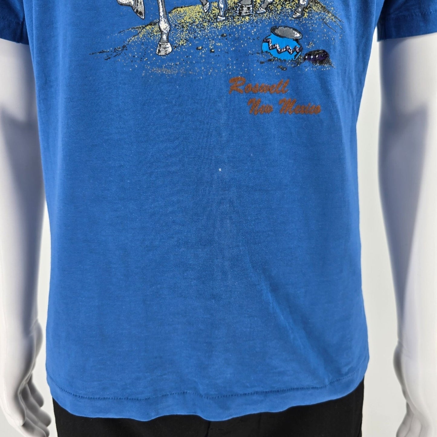 Vintage Early 1990s Hanes Roswell New Mexico Native Spirit Horse T-Shirt (L)
