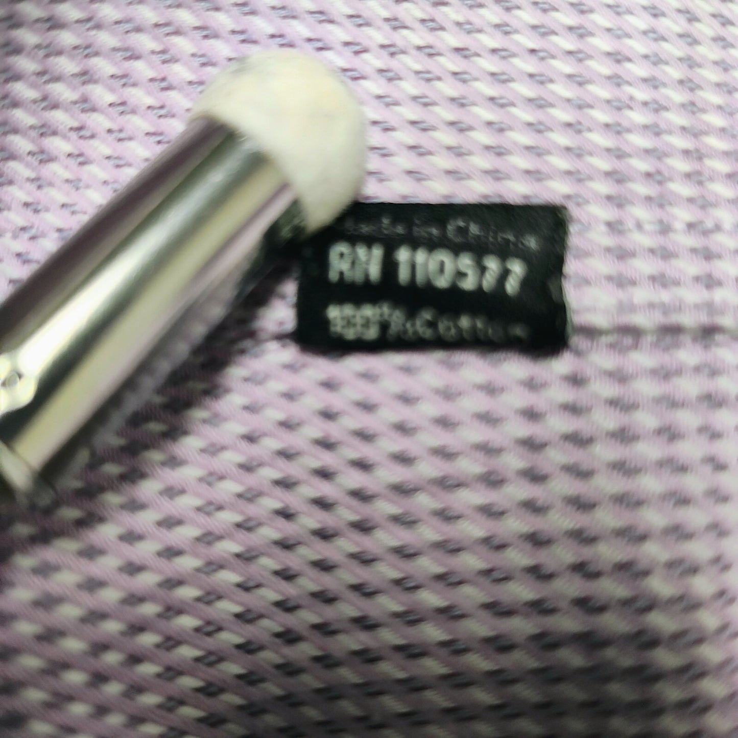 NWOT David Donahue Purple Micro Check Button Up Dress Shirt (15 32/33)