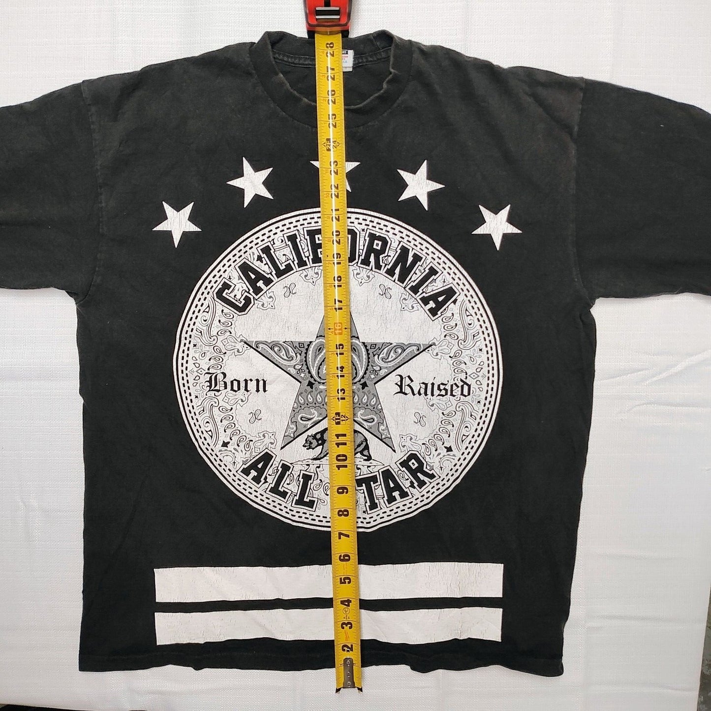 Vintage 1990s Streetwear Pro Club "California All Star Born Raised" T-Shirt (XL)