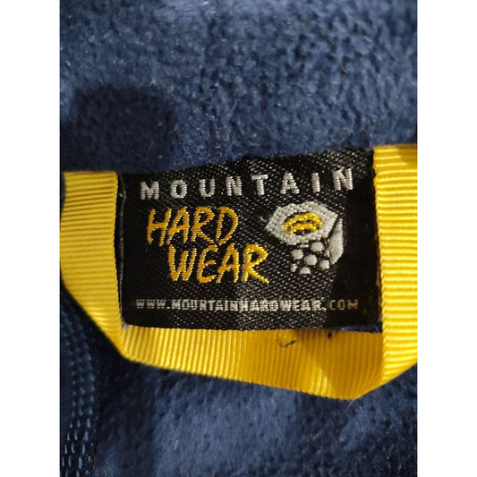 Mountain Hardwear Mens Polartec Classic 1/4 Zip Blue Fleece Pullover (L)