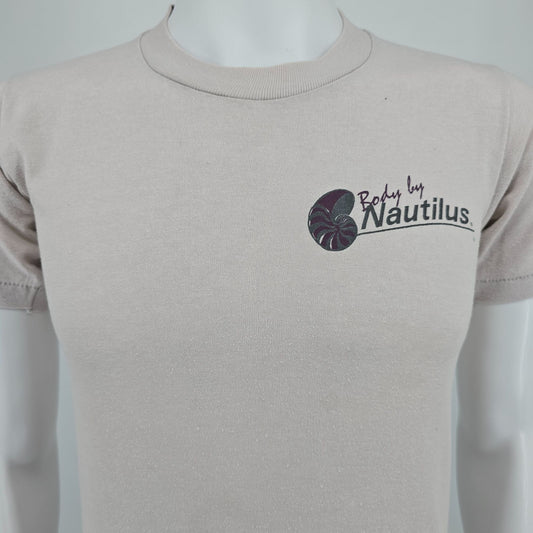 Vintage 1980s Jerzees by Russell Body by Nautilus Gym/Fitness T-Shirt (S)