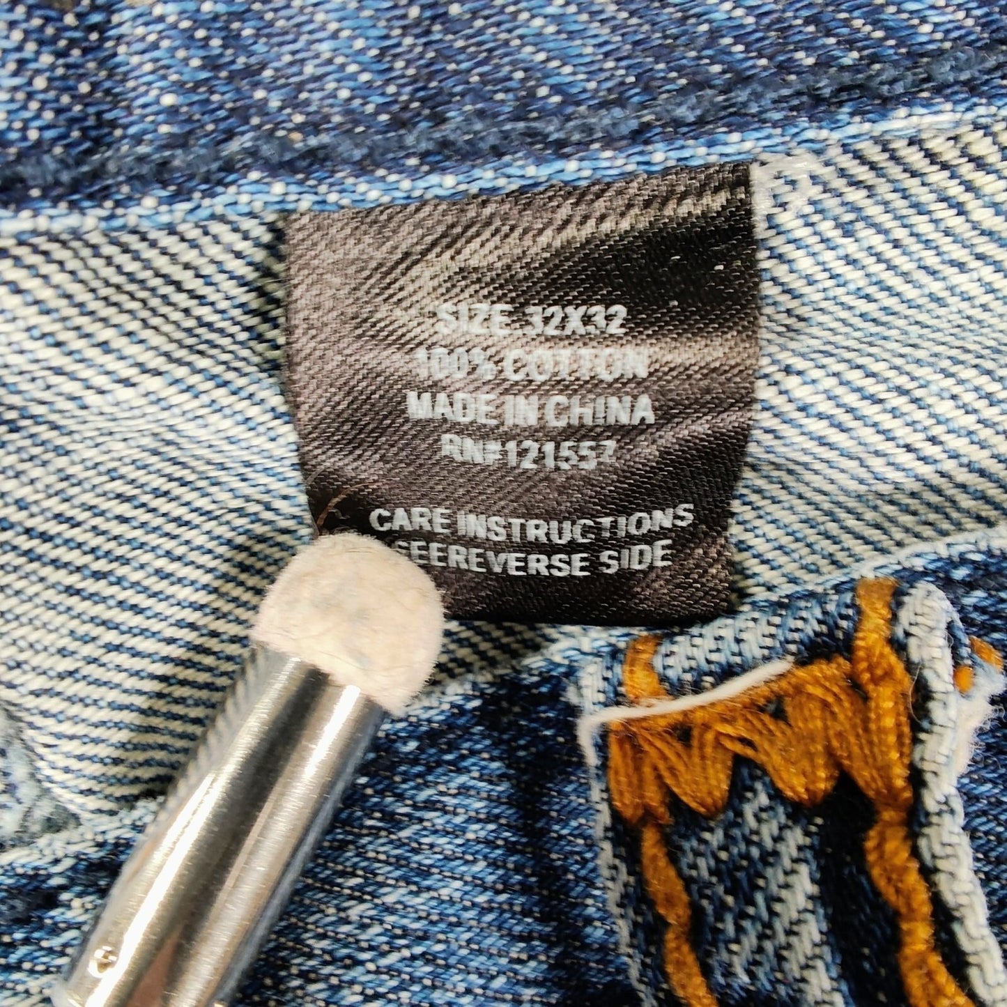 Baileys Point Black Label Men's Blue Jeans Size 32x32 Denim 100% Cotton