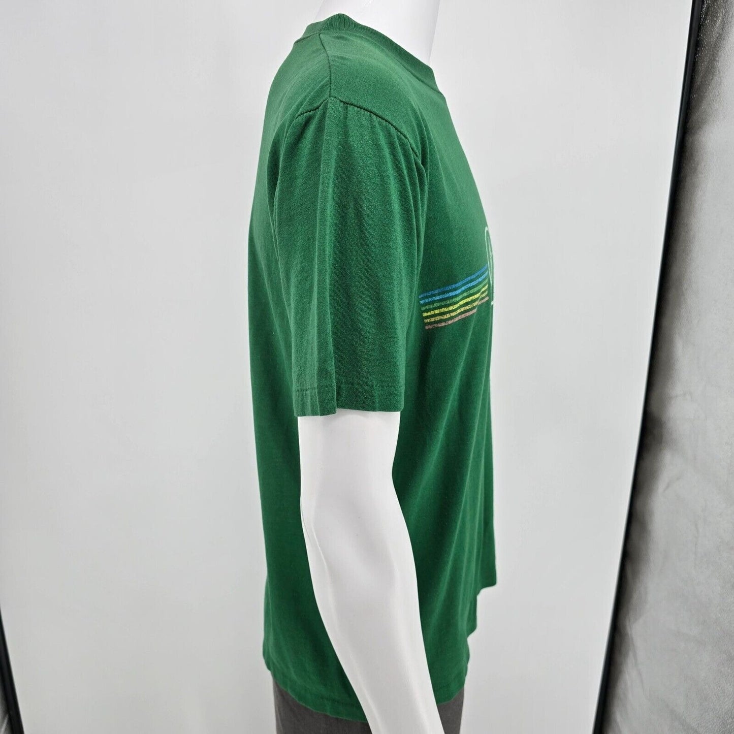 Vintage 1980s Camp Asbury United Methodist Cross & Flame Logo T-Shirt (M/L)