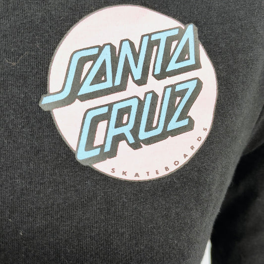 Santa Cruz Skateboards Womens Long-Sleeved Logo T-Shirt (Size 8)