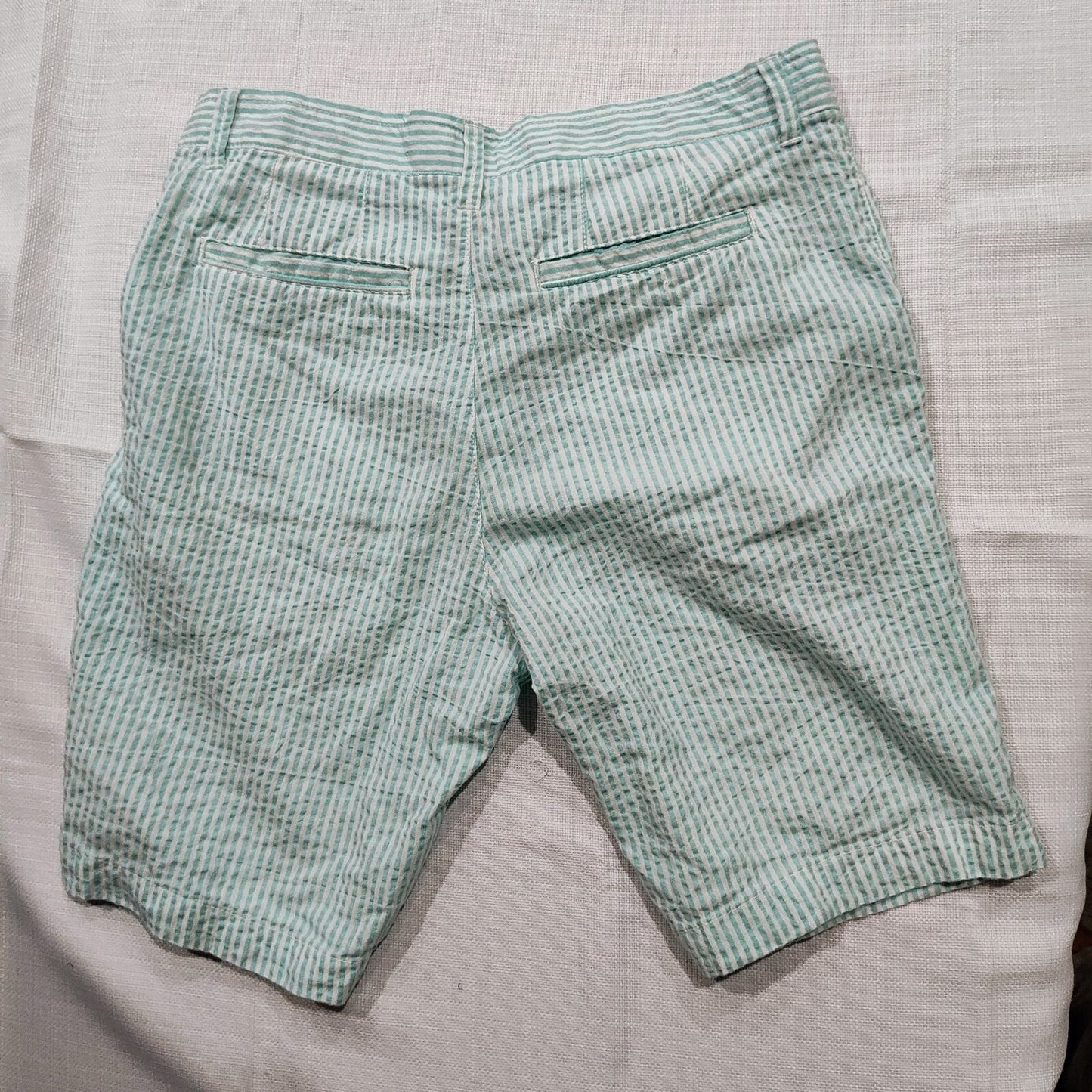 Hudson & Barrow Fair Aqua HB-7037133 Seersucker Shorts 9" Inseam (Size 30)