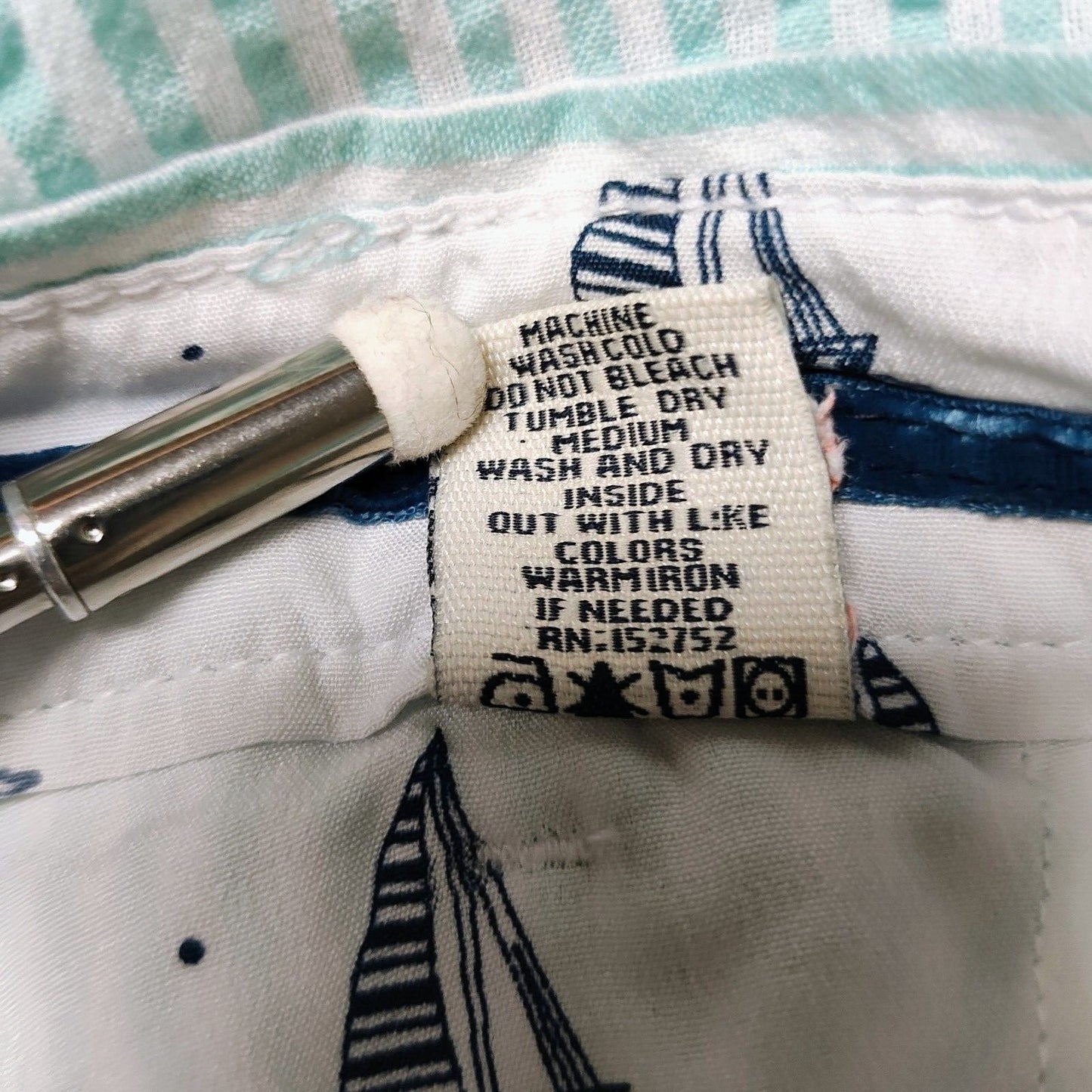 Hudson & Barrow Fair Aqua HB-7037133 Seersucker Shorts 9" Inseam (Size 30)